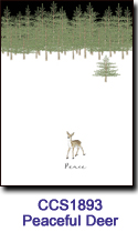 Peaceful Deer Charity Select Holiday Card